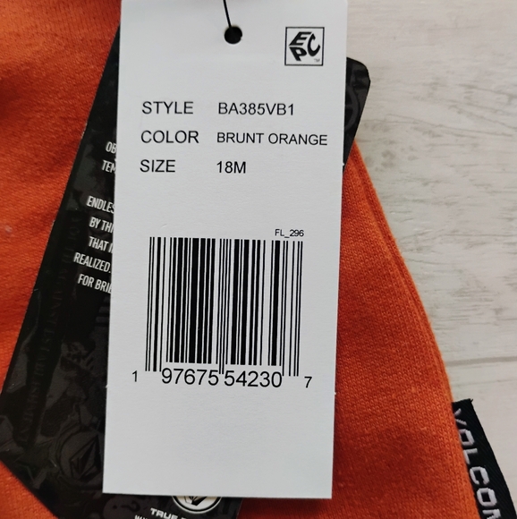 VOLCOM NEW Baby Retro Crewneck Sweatshirt & Denim Pants - Picture 15 of 16